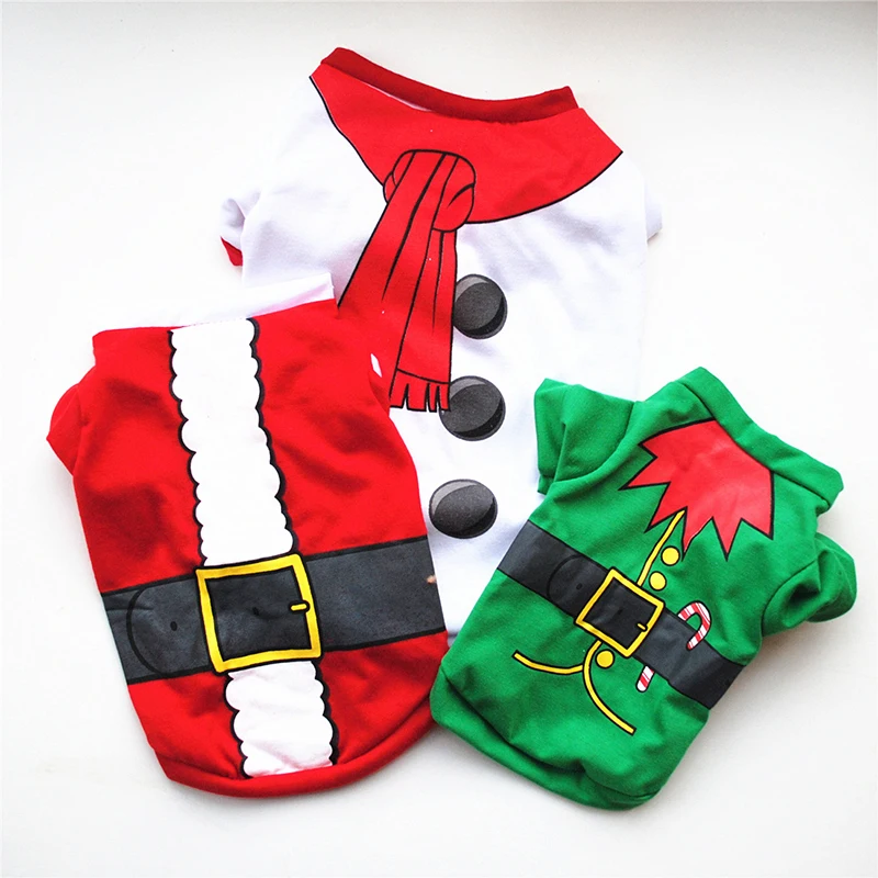 Одежда для собак, рождественский костюм для щенков, мультяшная одежда для домашних животных, костюм для маленьких собак, Рождественская Одежда для питомцев, одежда для кошек, собак, чихуахуа