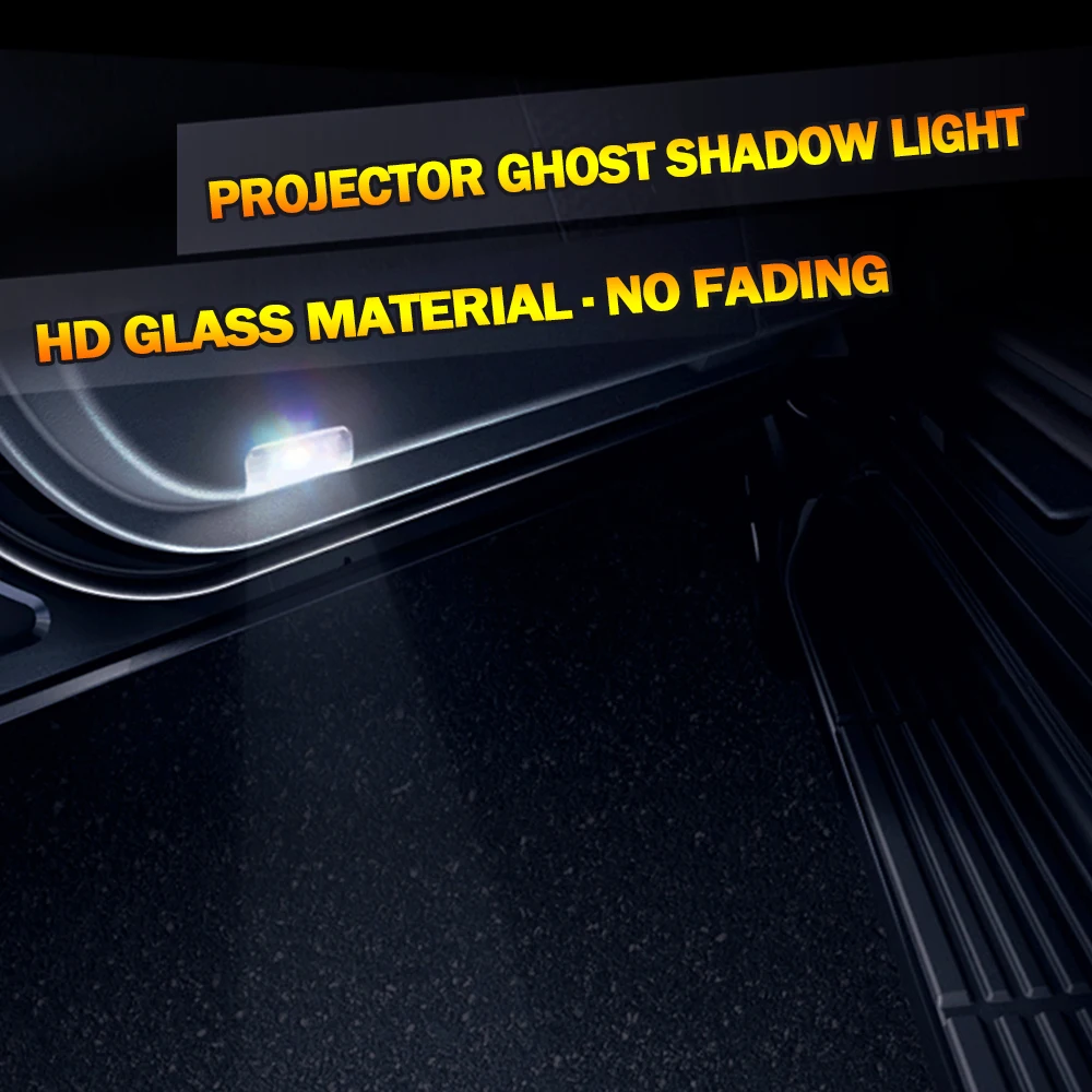 1 Pair For LAMBORGHINI URUS AVENTADOR HURACAN GALLARDO Car HD No Fading LED Door Welcome Light Projector Ghost Shadow | Автомобили и
