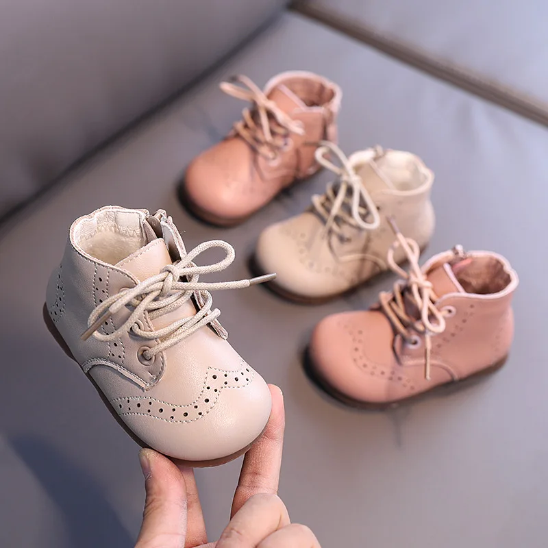 New Shoes Short-Boots Toddler Baby-Girl Winter Boys for 1-2T Kids England-Style Casual neQKMlRemqN