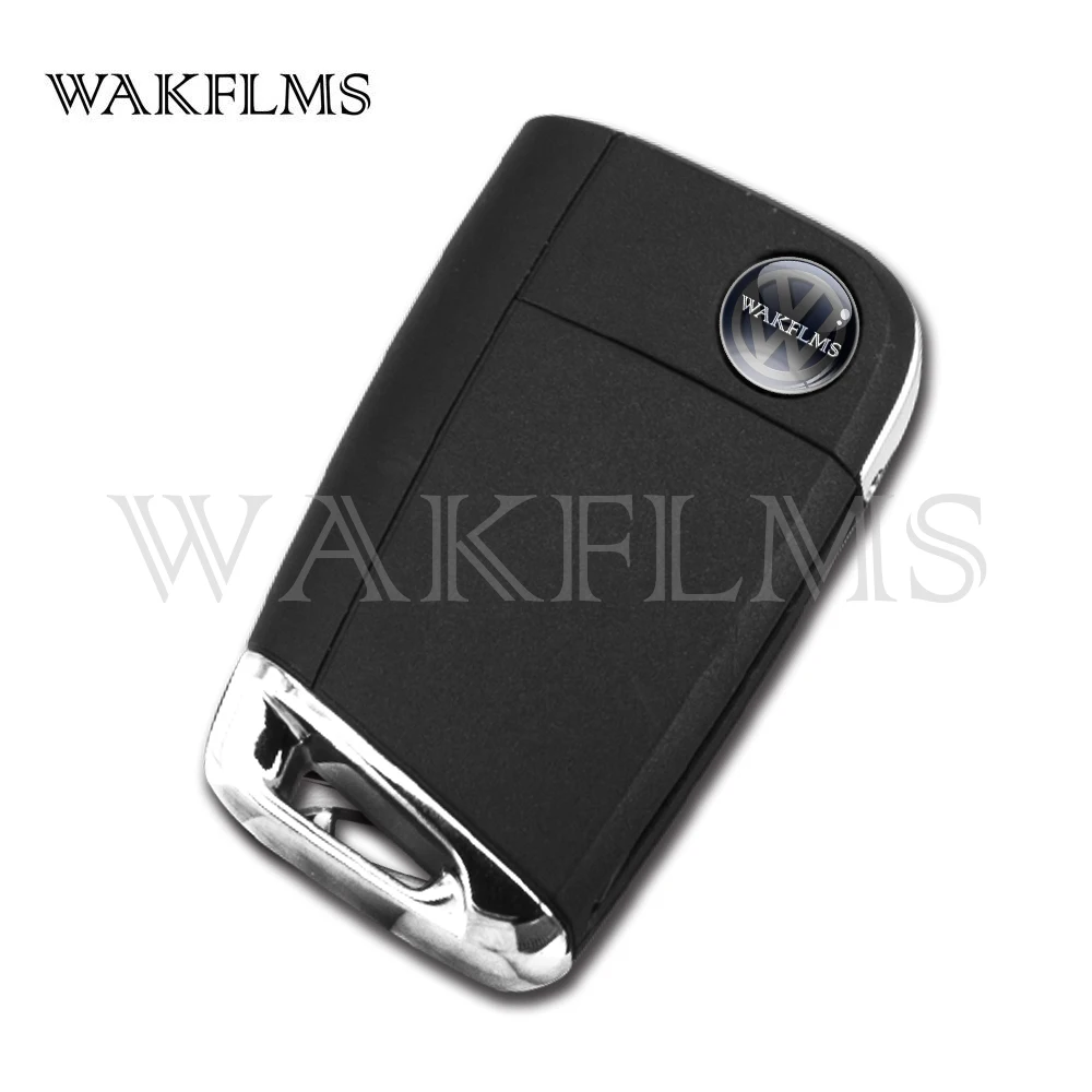 3 Buttons Smart Remote Flip Car Key 433MHz For Volkswagen (MQB) with Megamos AES ID88 Chip Keyless Go / Keyless Entry