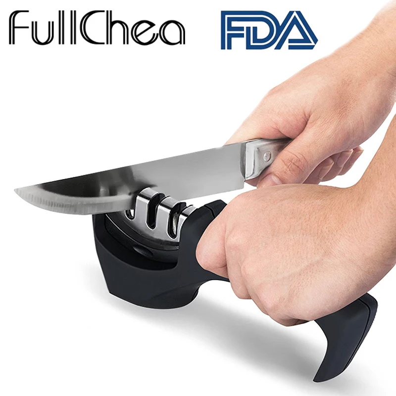 

FullChea Cooking Tools Three Stages Knife Sharpener Professional Knifes Sharpener Knifes Sharpener Diamond Knife Sharpeners