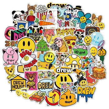 

54 PCS Singer Justin Bieber Drewhouse Stickers for Macbook Ipad Cover Decal to DIY Water Bottle Laptop Luggage Skateboard Phone