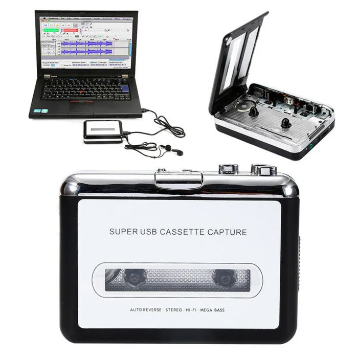 Кассетный usb-плеер в MP3 конвертер захват Портативный Аудио Tape-to-MP3 музыкальный плеер коммутатор GT66
