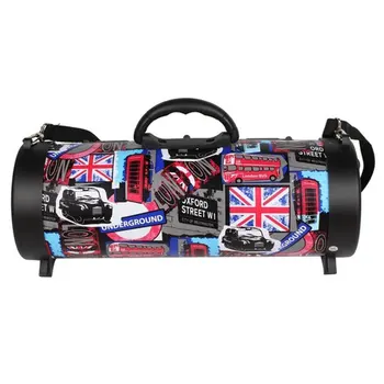 

CH-M17 Portable Outdoor Speaker Wireless Multifunctional Bass Surround LED Speaker with Mic Support TF Card