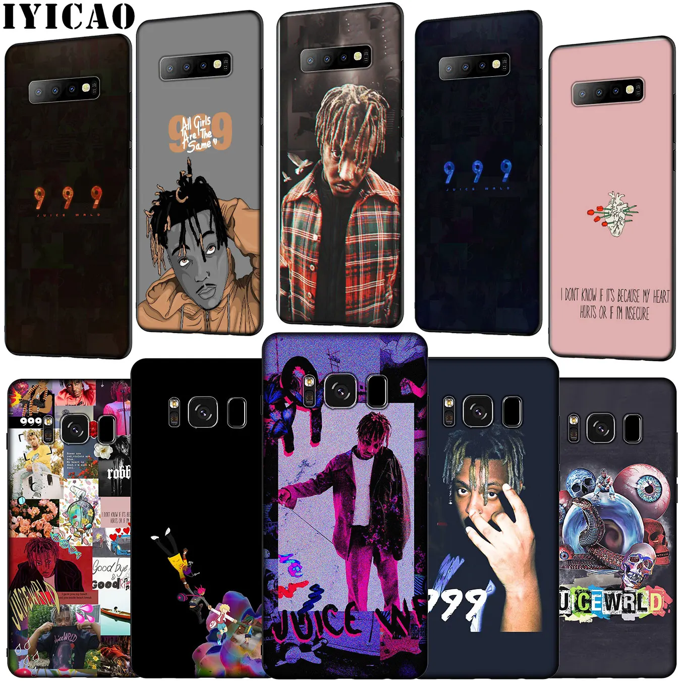 IYICAO сока WRLD Мягкий силиконовый чехол для телефона samsung Galaxy S10 E S9 S8 Plus S6 S7 Edge S10e TPU черный чехол