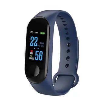 

M3 Fashion Sports Smart Bracelet Outdoor Waterproof Heart Rate Monitoring Long Standby Tpu Smart Sports Bracelet
