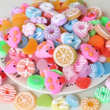 

50Pcs Mixed Home Decoration Candy Resin Flatback Cabochons Scrapbooking Craft DIY Accessories