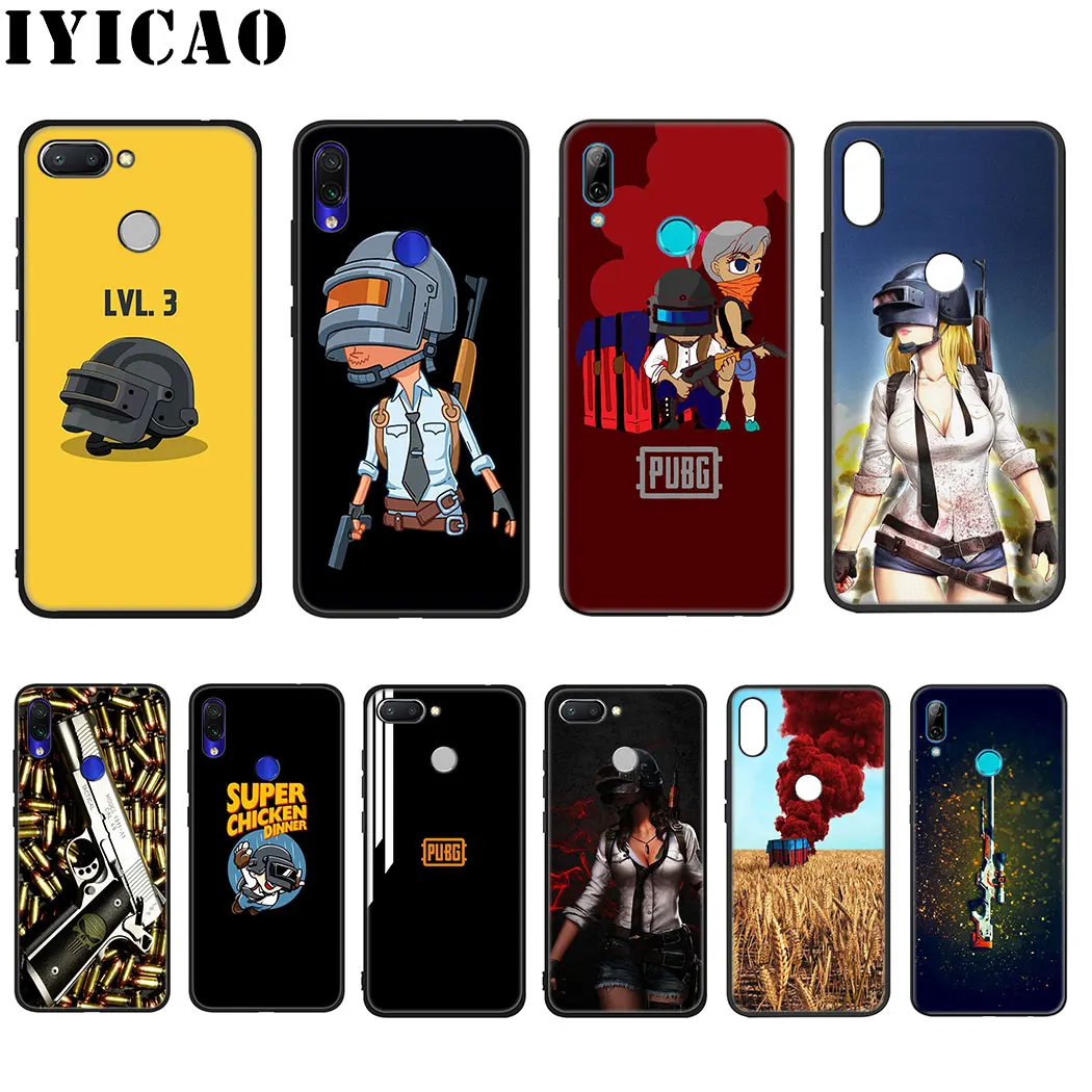 IYICAO PUBG game Top Soft Silicone Case for Xiaomi Redmi Go S2 K20 6 Pro 8A 7 7A 6A 5A 4A 5 Plus 4X |