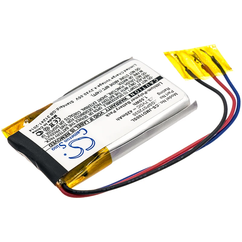 Аккумулятор Cameron Sino 420 мАч GSP072035 для JBL GO FF Go JBLGOBLK|Цифровые аккумуляторы| |