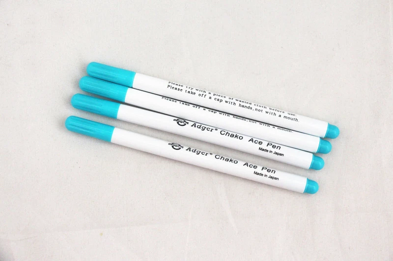 4 шт одежда водопотребление ручка водорастворимые ручка гидролизная ручка автоматический фейдер ручка растворимый маркер для ткани ручка LXX - Цвет: Blue