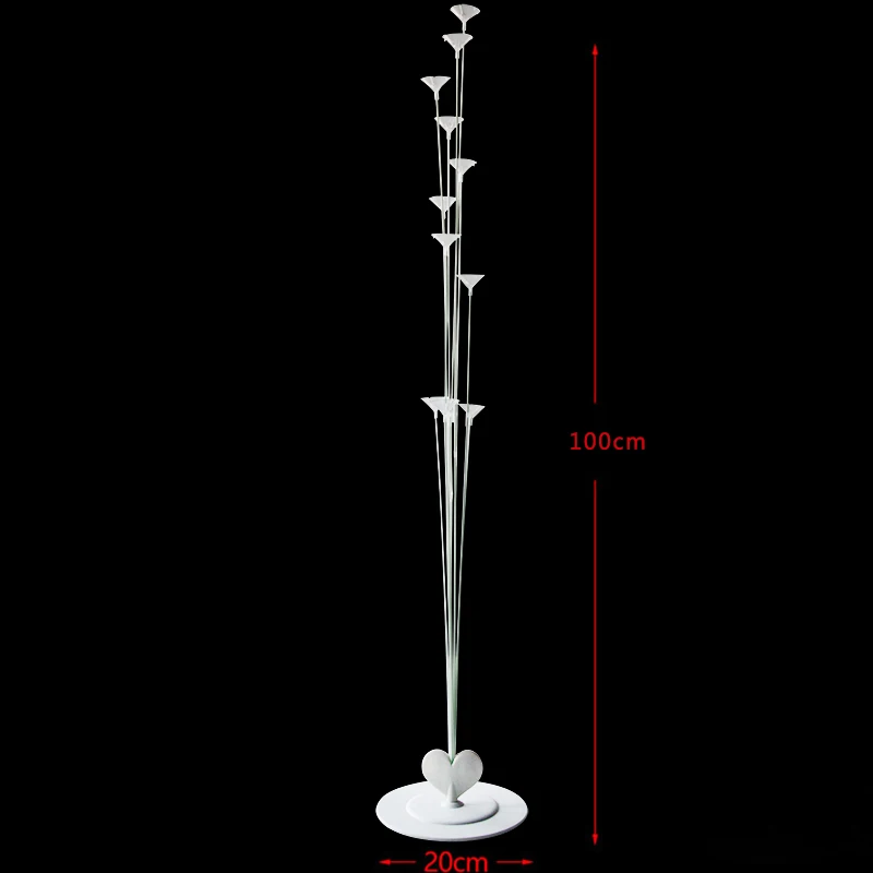 1set 11tubes stand 11 трубок в форме сердца подставка для воздушных шаров, держатель воздушных шаров, колонна для взрослых, свадебные украшения или детский Декор для вечеринки в честь Дня Рождения - Цвет: 1set 11tubes stand