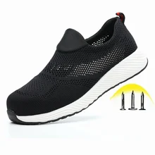 Прямая поставка; неубиваемая обувь для мужчин и женщин; Рабочая защитная обувь со стальным носком; непромокаемые ботинки; дышащие кроссовки