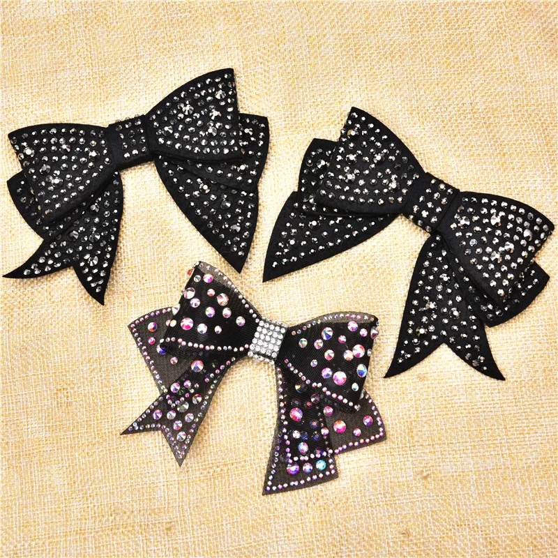 

AB rhinestone bow flowers patches crystal patches sew on stone applique clothes DIY Hair accessories shoes bags patches decorati