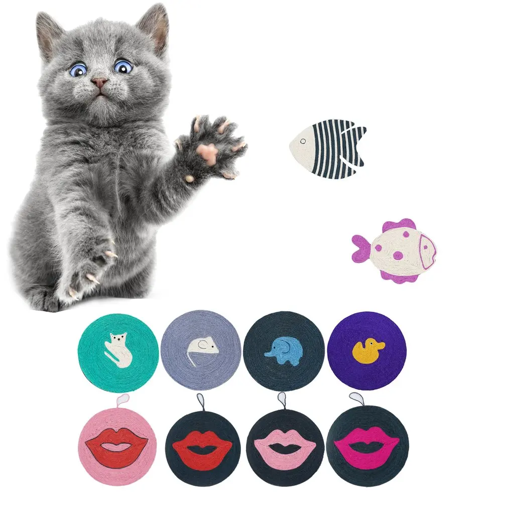 Hemp Rope Cat Scratch Board High Quality Round and durable Funny Cat Pet Toy Cat Supplies