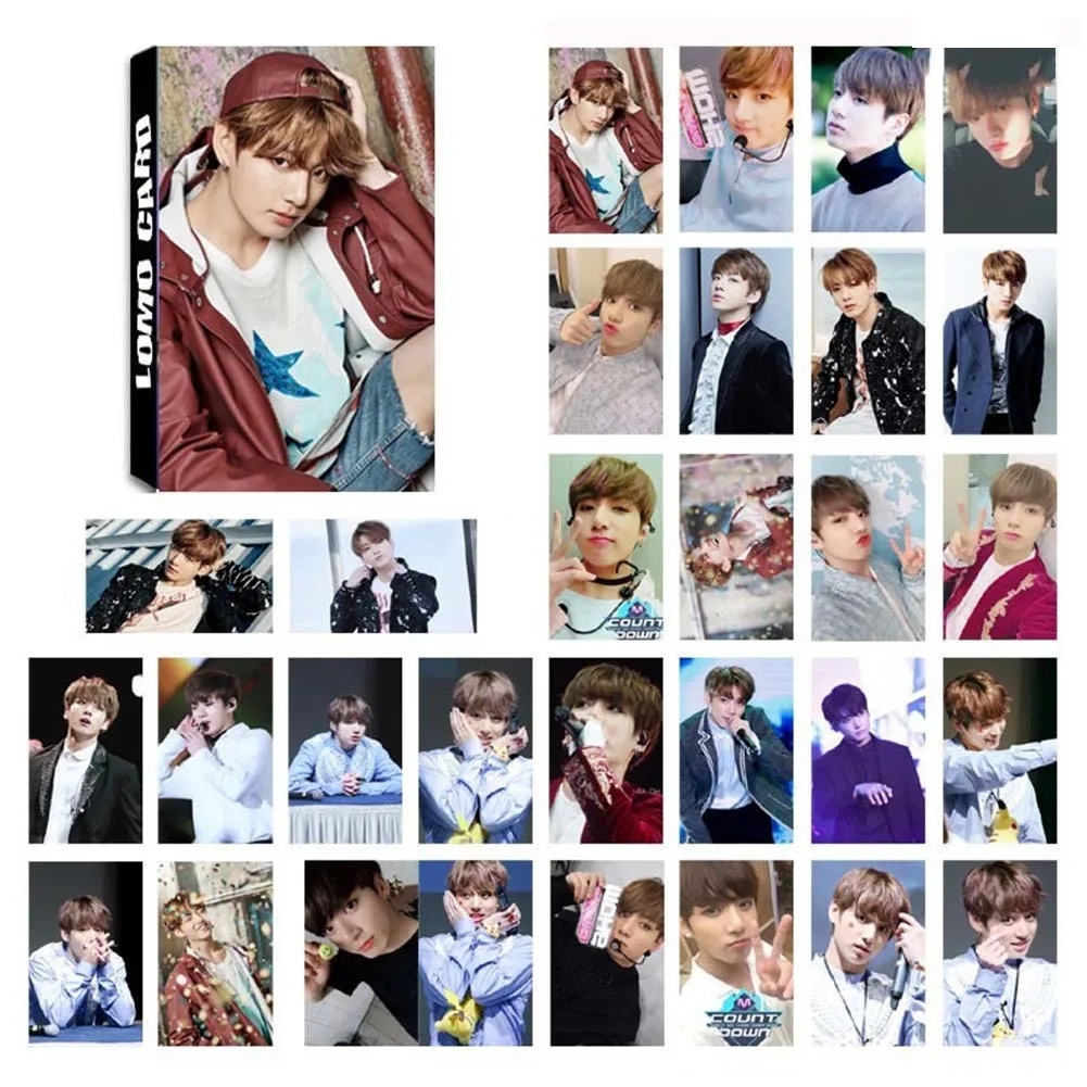 30 шт K-pop Bangtan Boys альбом Lomo Card S Новая мода бумажная фото карта Hd Фотокарта