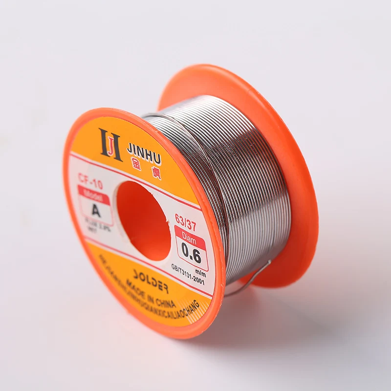 Стержень расплава каниканиканиканиканифоли паяльная проволока рулон Оловянная свинцовая катушка 0,5 мм 0,6 мм 0,8 мм 1,0 мм сварочная Оловянная проволока без очистки флюс железо