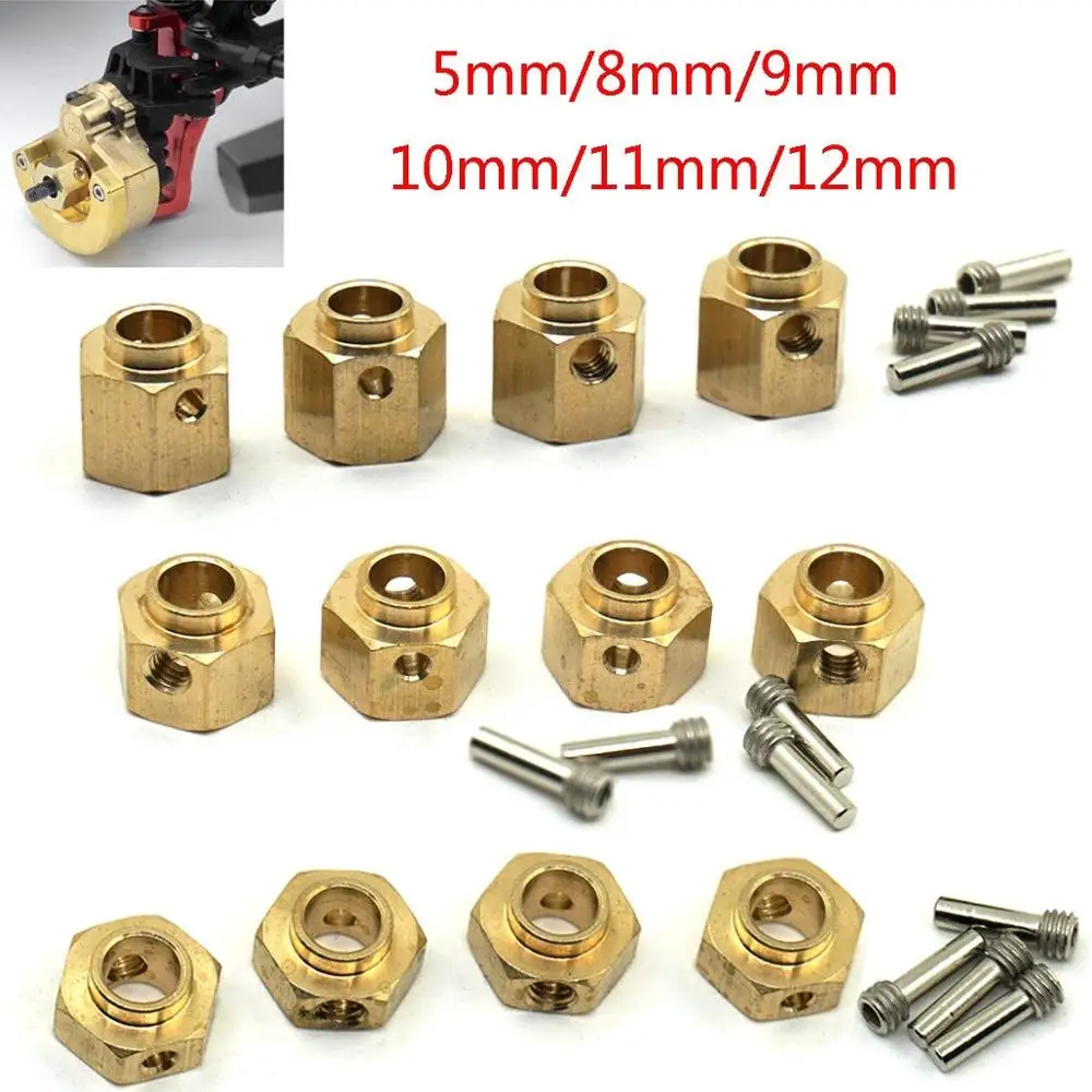 

YEAHRUN 4pcs/set Heavy Duty 5/8/9/10/11/12mm Thick 12mm Hex Wheel Hubs for Traxxas TRX-4