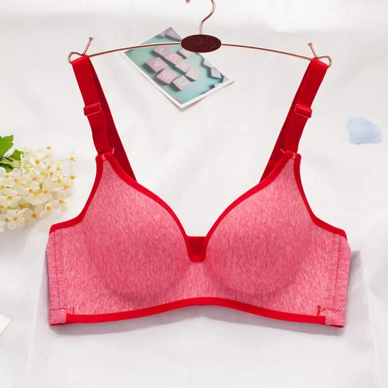 Women Sexy Lingerie Wire Free Bra Thin Section Gathered Bra Breathable Sleep Underwear Bralette