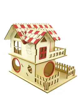 

Pet supplies House Hideout Hut Double-storey Pet Stairs Tunnel Toy Playground for Small Pet hamster accessories jaula hamster