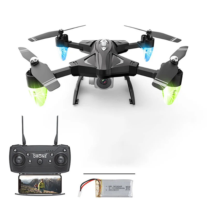 

Foldable Drones with Camera Hd Altitude Hold Quadcopter VR Piggyback FPV Real-time Transmission RC Helicopter Long Battery Life