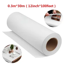 Rouleau de papier Kraft blanc naturel pour fête d'anniversaire de mariage, emballage de cadeau fait à la main, emballage de colis, décor d'affiche d'art artisanal 0.3m * 30m 
