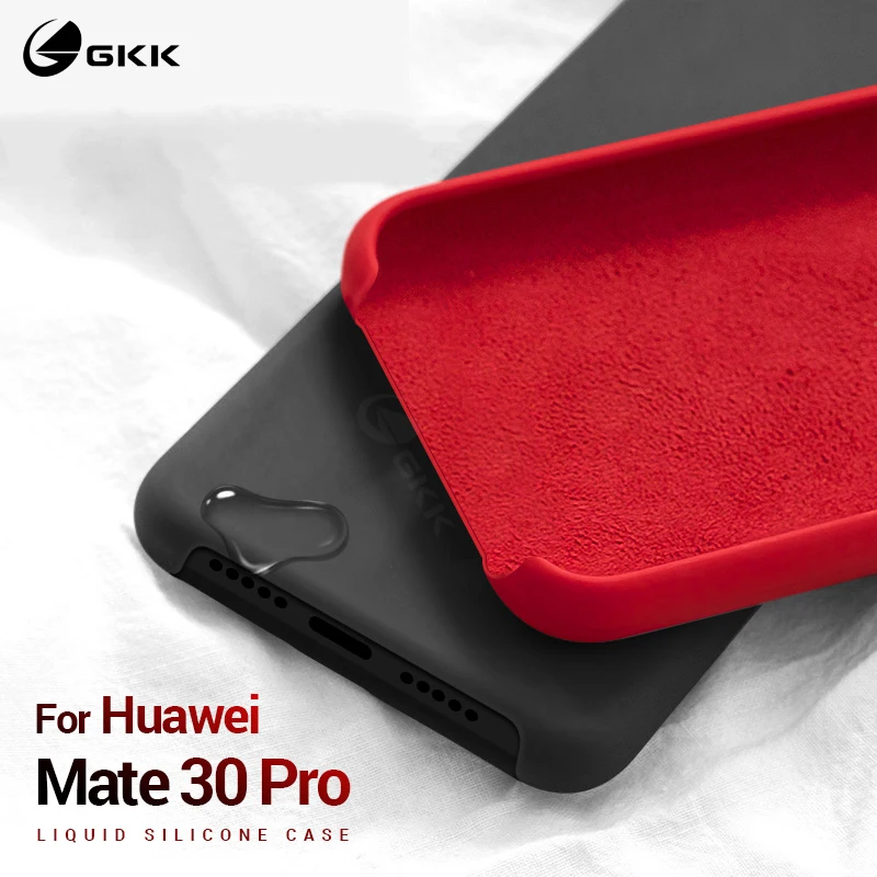 Жидкий силиконовый чехол GKK для Huawei P30 Mate 30 Pro lite мягкий из ТПУ Lite Nova 4e | Мобильные