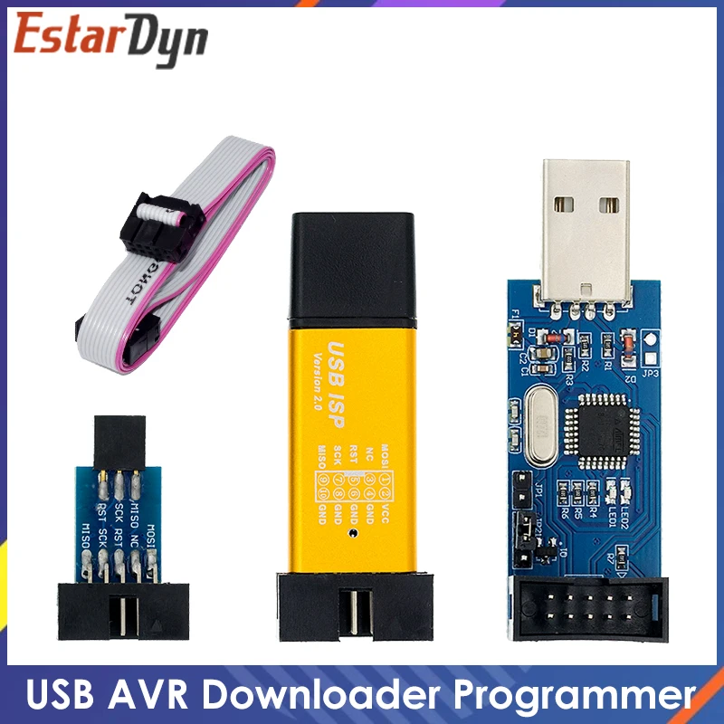 Программатор USB в алюминиевом корпусе USBASP USBISP AVR ISP ASP ATMEGA8 ATMEGA128 поддержка Win7 64