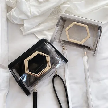 

Transparent Bag Women's New Messenger Bag Shoulder Bag Fashion Handbag
