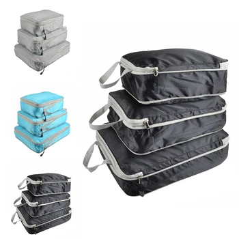 

Travel Storage Bag Set For Clothes Tidy Organizer Wardrobe Suitcase Pouch Travel Case Shoes Packing Bag 3 PCS