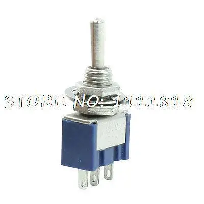 

3-Position SPST 3-Terminal Self-Locking Mini Toggle Switch 6A/125VAC 3A/250VAC