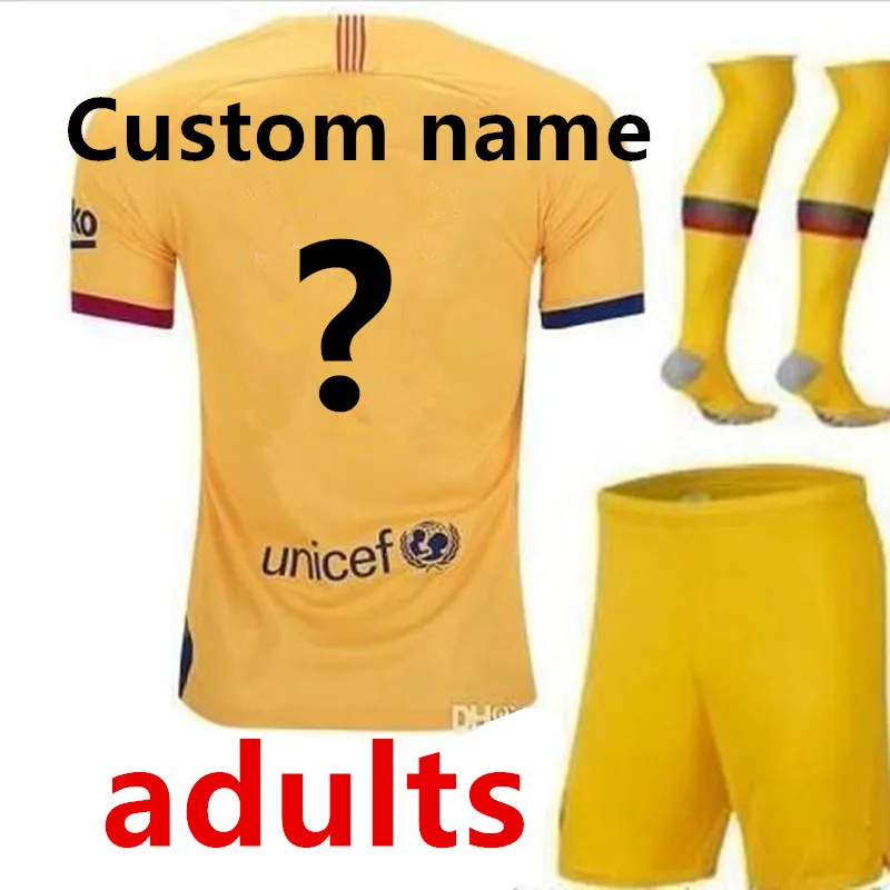Набор для взрослых,, Barcaed Jersey soccer F. DE JONG GRIEZMANN MESSI SUAREZ ARTHUR COUTINHO VIDAL I. RAKITIC, футболка для футбола - Цвет: shirt