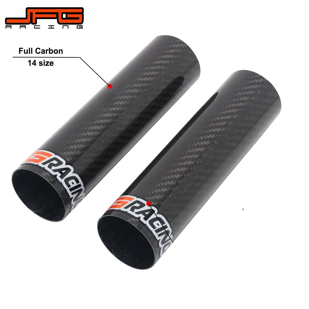 Motorcycle 150-250MM Carbon Fiber Universal Adjustable Front Fork Shock Guard Protector For KTM YAMAHA SUZUKI KAWASAKI HONDA | Автомобили