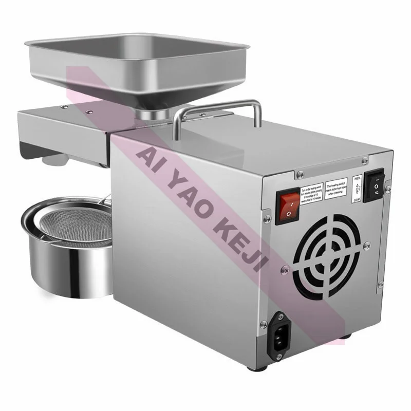 220V / 110V  Automatic Oil Press,Household FLaxseed Oil Extractor,Oil Cold Press Machine.