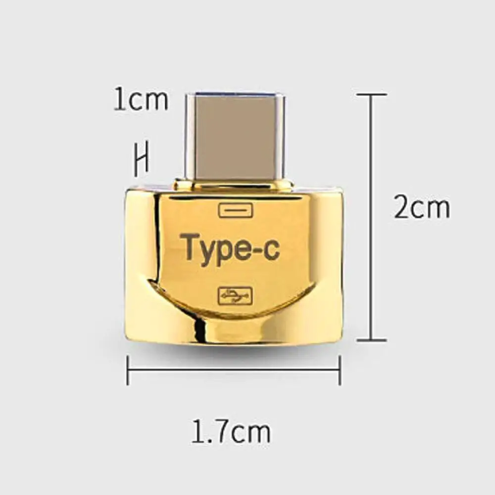 Металлический USB 3,1 type-C штекер USB 2,0 один Женский OTG для MacBook серии данных Адаптер C для samsung Тип S8 OTG W5T5