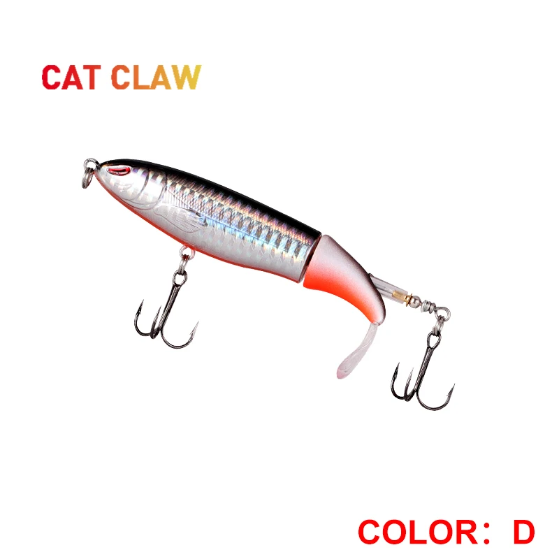 Кошачий коготь, 3D глаза, прочная приманка Whopper Plopper, 20 г, 120 мм, длинная приманка для ловли рыбы, плавающая искусственная Рыболовная Снасть - Цвет: Color D