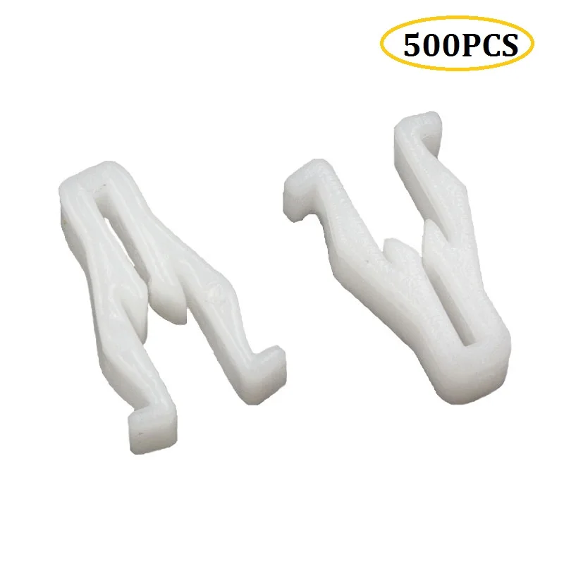 

500Pcs Car White Plastic Instrument Panel Dashboard Retainer Rivet Moulding Clip