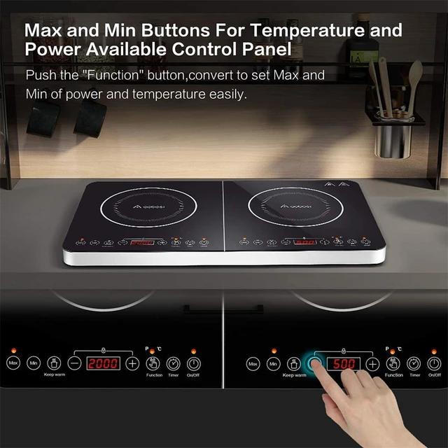 4 Burner Induction Cooker Commercial Radiant-Cooker Waterproof Stainless  Steel Cooking Machine custom Electric Stove Ceramic Hob - AliExpress