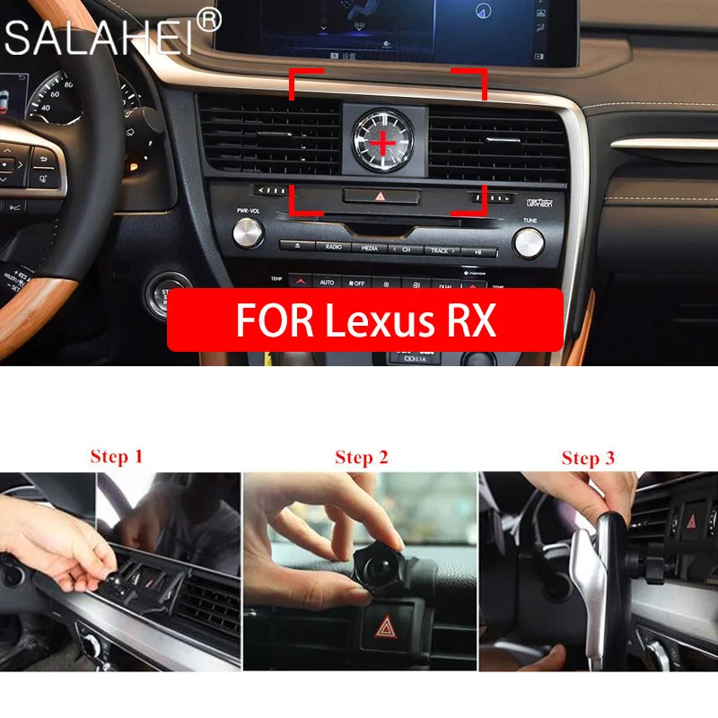 

Gravity Holder Bracketin in Car Mobile Phone Cell Dashboard Air Vent Stand Clip Mount With Aromatherapy For Lexus RX 450hL 2020