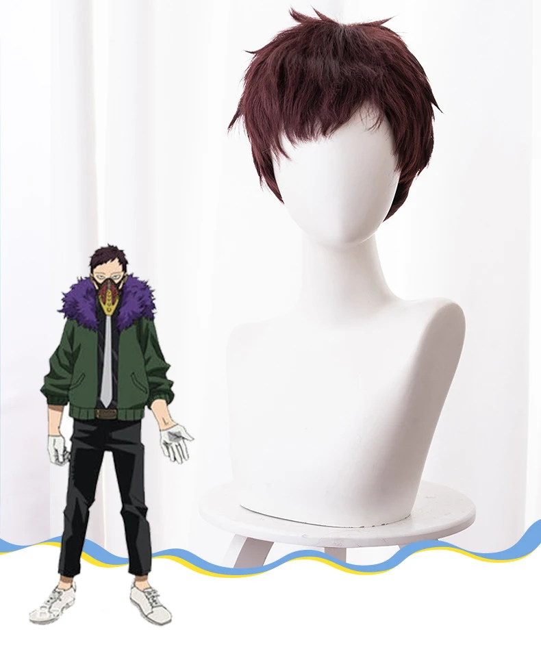 Аниме Мой герой Academy Chisaki Kai Косплей волосы 32 см Косплей Boku no Hero Academy головные уборы термостойкие синтетические Perucas