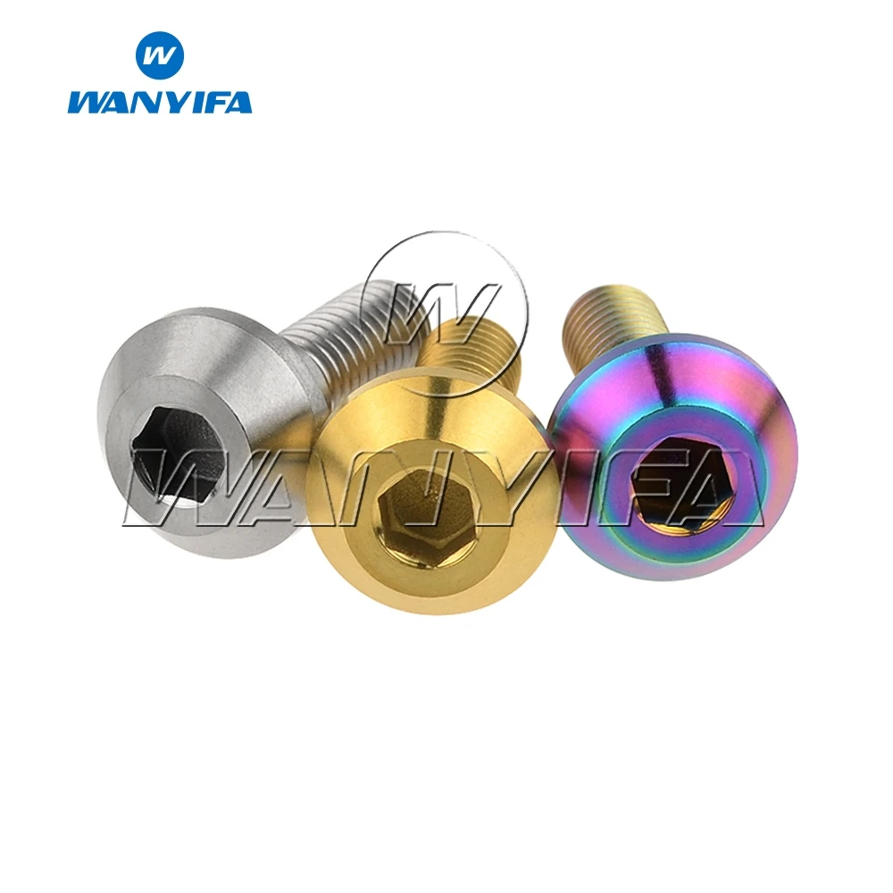 6 pcs liga de titanio parafuso m6 01