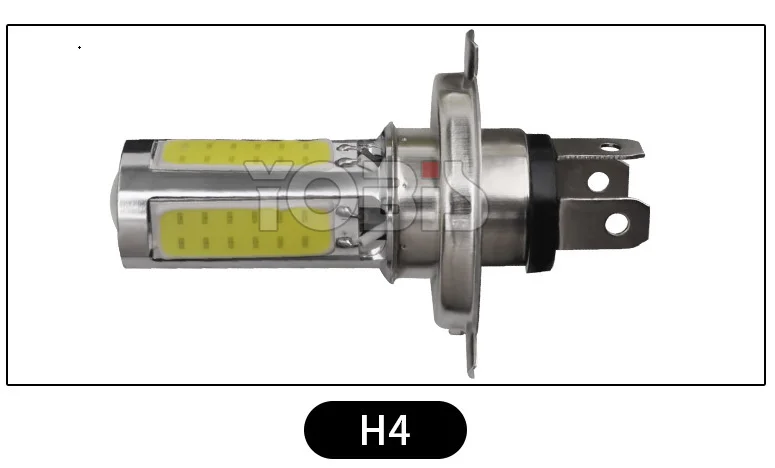 Светодиодный головной светильник для мотоцикла с одной лапой PX15D H6 COB 25 Вт, модифицированный головной светильник для мотоцикла, дальний и Ближний светильник - Цвет: H4