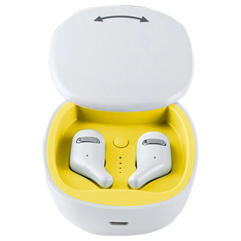 White Мини Bluetooth 5,0 Беспроводные наушники с зарядным устройством водонепроницаемые спортивные наушники для Iphone Android для samsung Xiaomi - Цвет: White