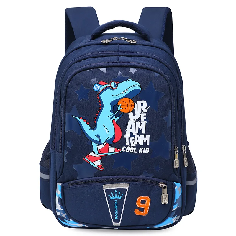 

Cartoon Schoolbag for Elementary School Students 1-3-6 Grade Children Light Spine-Backpack 6-12 a Year of Age Men And Women Chil