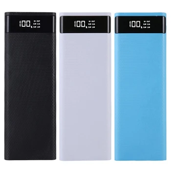 

Detachable Dual USB LCD Power Bank Shell 8x18650 Battery Case Portable External Box without Battery Powerbank Protector