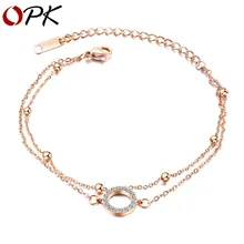 Бренд, благородное качество, ювелирное изделие, розовое золото, титановая сталь, женский браслет, Круглый, tiff, двойной слой, обертывание, браслет, подарок подруге, сердце