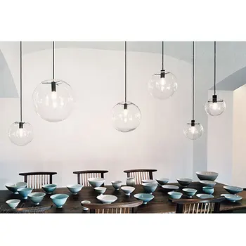 

Modern Nordic Chandelier Multi-lights Staircase Pendant Glass Ball Light for Living Room Stairs XHC88