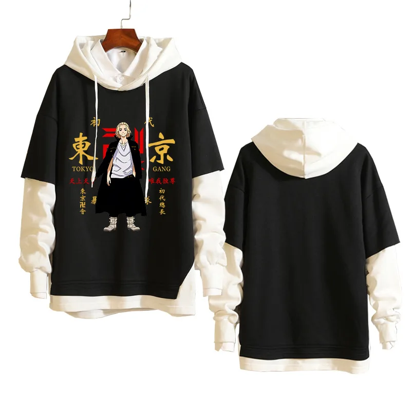 

Anime Tokyo Revengers Cartoon Print Hoodies Long Sleeve Sweatshirts Cosplay Pullover Men Clothes