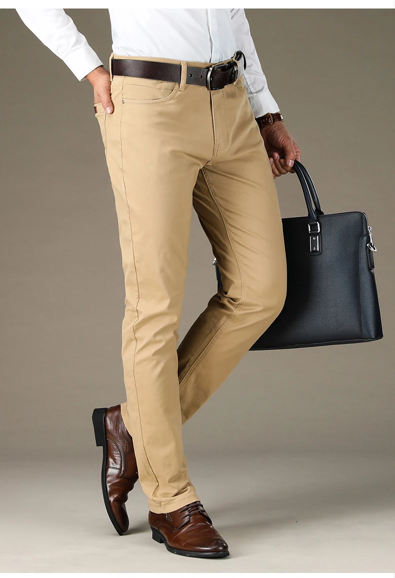 Vomint бренд мужские эластичные тонкие Обрезанные штаны карман значок Брюки Высокая Ткань обтягивающие повседневные стрейчевое большого размера 44 46