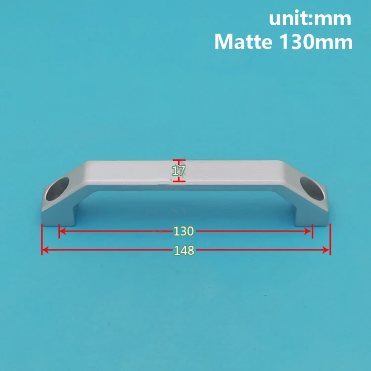 LS520U型铝合金拉手LS06抽屉把手箱柜设备提手100-130mm桥式把手_亚光130mm孔距_5