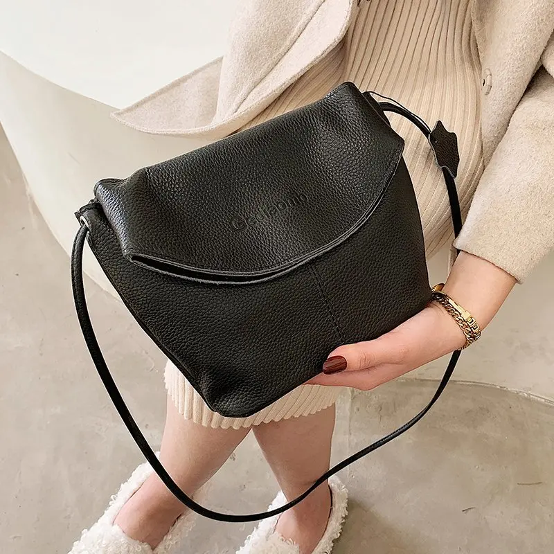 Luxury Genuine Leather Handbags New Designer Fashion Cowhide One Shoulder Handbag Diagonal Multi-Purpose Chest Bag